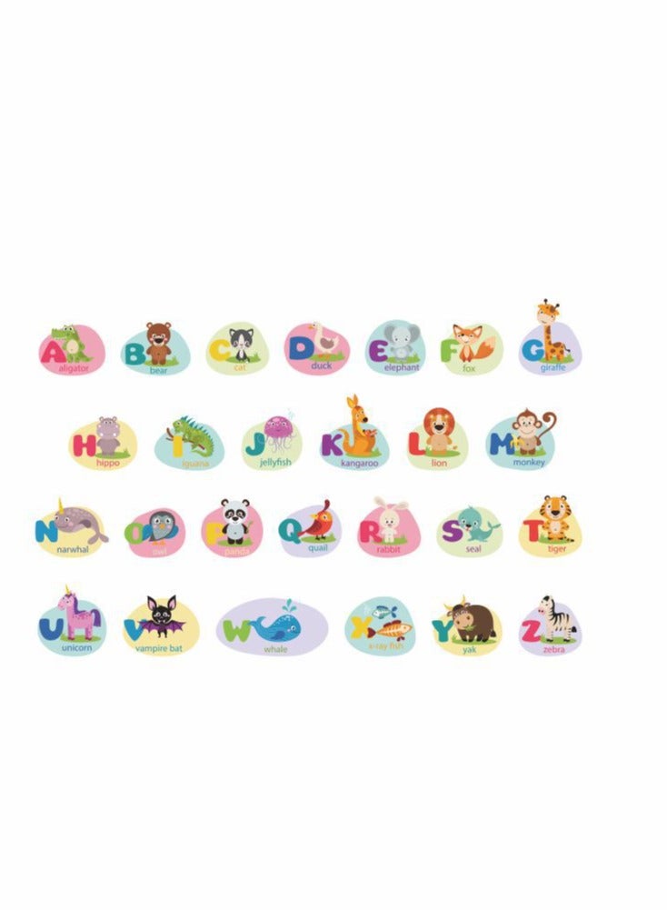 Bluejw Lovely Animal Letters Wall Stickers Perfect For Kids' Bedrooms And Nurseries - Image 1