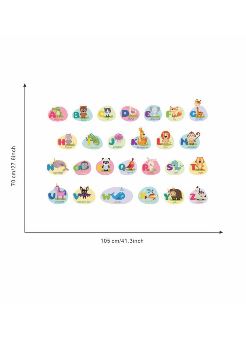 Bluejw Lovely Animal Letters Wall Stickers Perfect For Kids' Bedrooms And Nurseries - Image 2