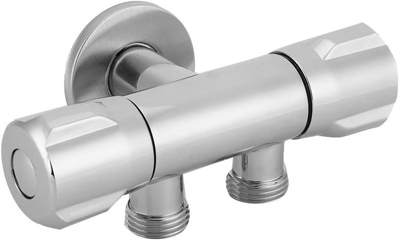 G1 2 Inch Copper Double Outlet Water Angle Valve For Bidet Shower Faucet Toilet - Image 5