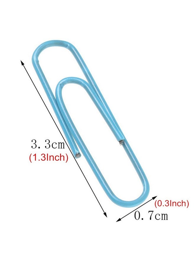 SUMAJU 500 Pcs Colored Paper Clips, Medium 33 Mm/1.3Inch Assorted Paperclips Vinyl Coated Clips For Office School Personal (1.3Inch) - Image 5