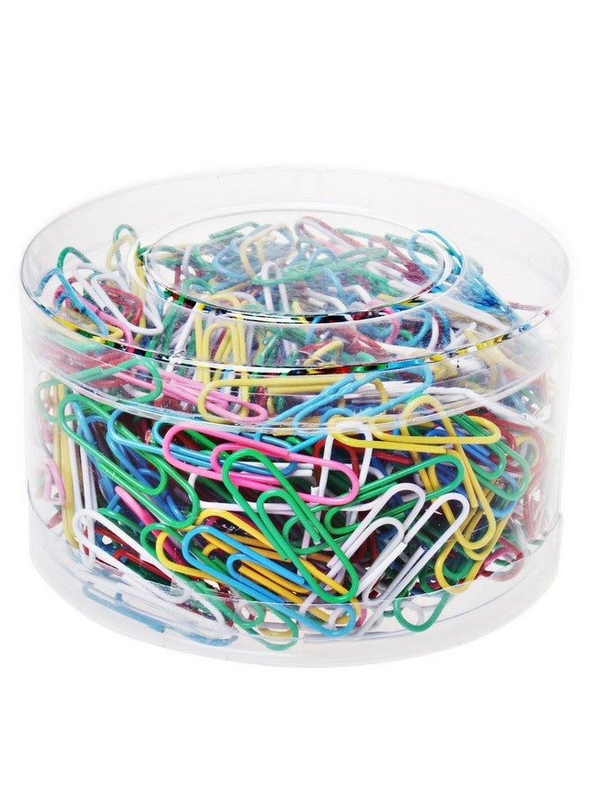 SUMAJU 500 Pcs Colored Paper Clips, Medium 33 Mm/1.3Inch Assorted Paperclips Vinyl Coated Clips For Office School Personal (1.3Inch) - Image 2