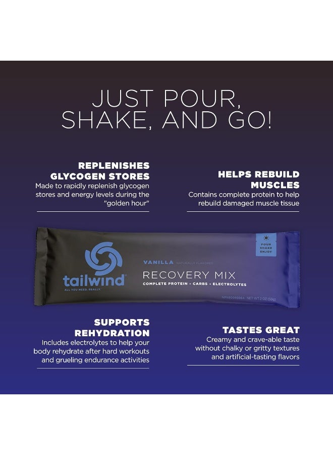 Tailwind Nutrition Vanilla Rebuild Recovery 12 Stick Pack Bag - Image 2