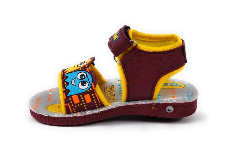 Coolz Kids Chu-Chu Sound Musical First Walking Sandals C-1A Cherry Tan for Baby Boys and Baby Girls Age 12-24 Months - Image 3