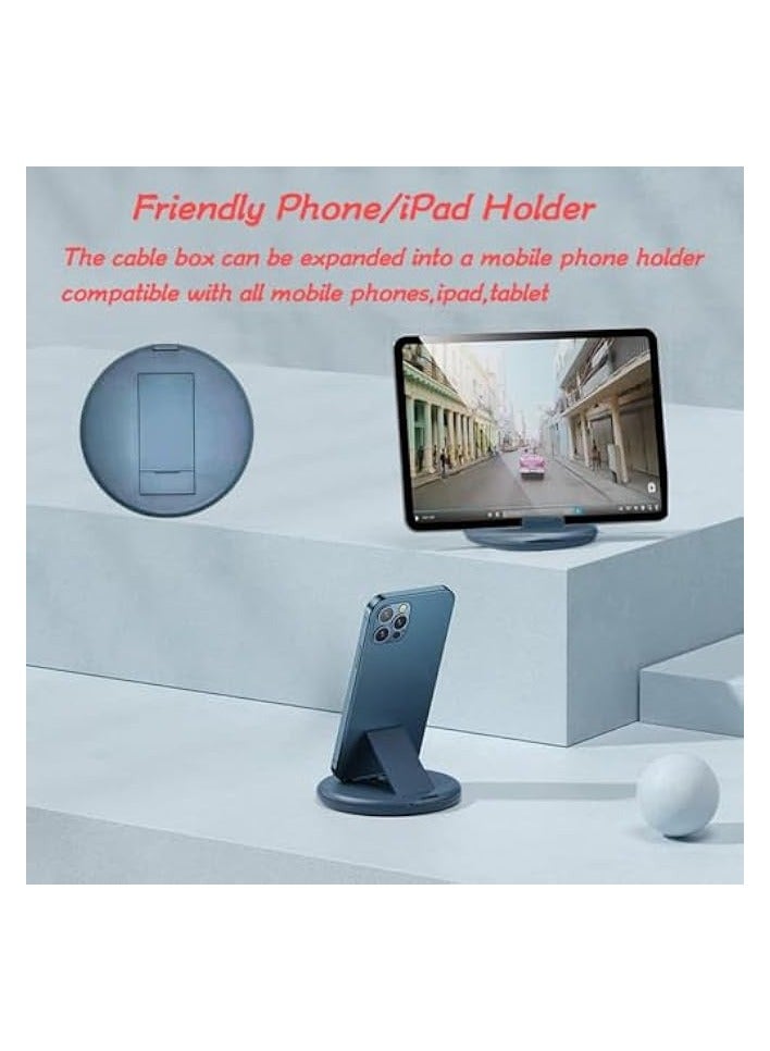erorex Versatile USB Adapter Kit: Charge, Transfer & Travel Efficiently! USB C to iOS, Type C, Micro Adapters with Data Slot. Phone Holder & Card Case. Midnight Blue - Image 2
