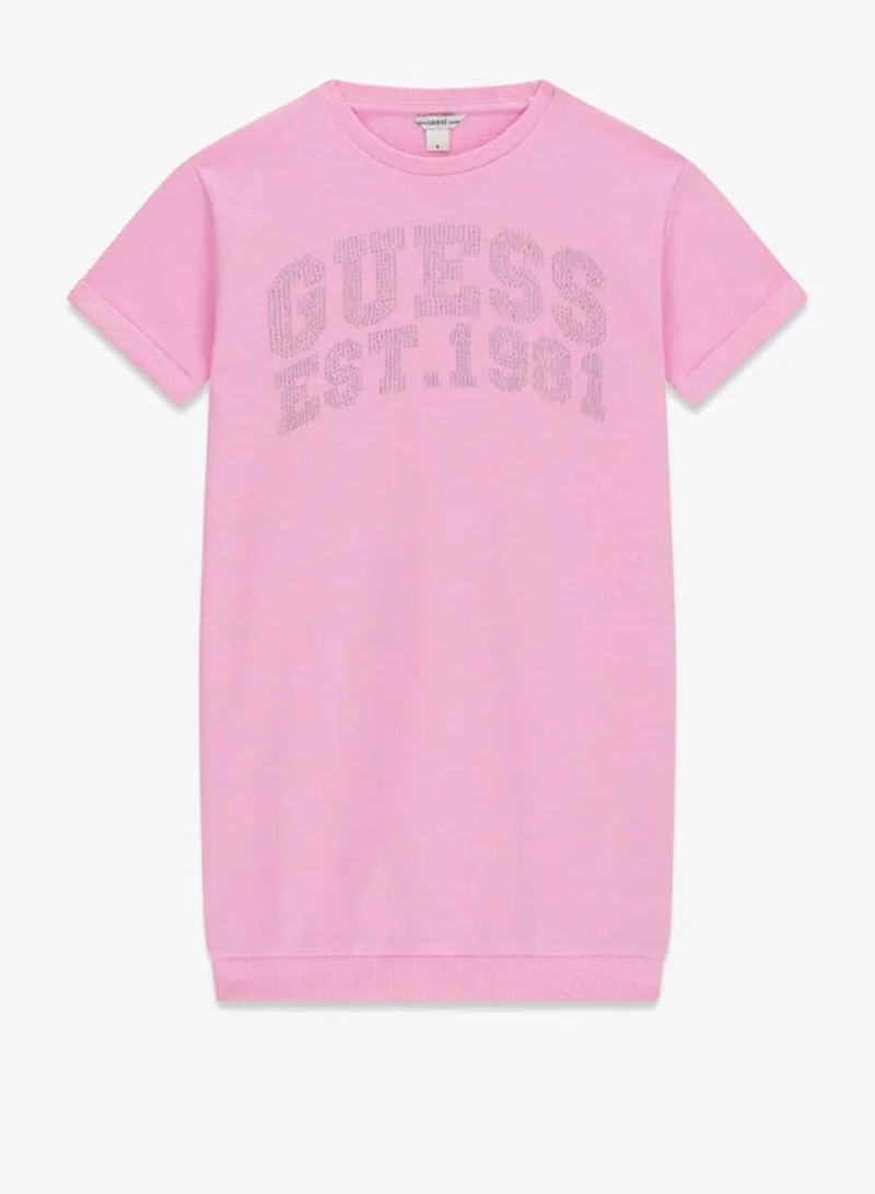 GUESS Youth Short Sleeve Mini Terry Dress