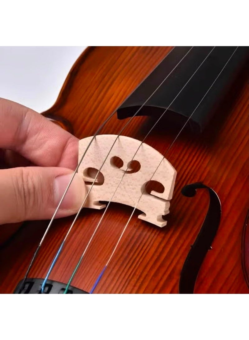 Wooden Violin Bridge Replacement – Full Size 4/4 Violin Bridge – 1 Piece - Image 2