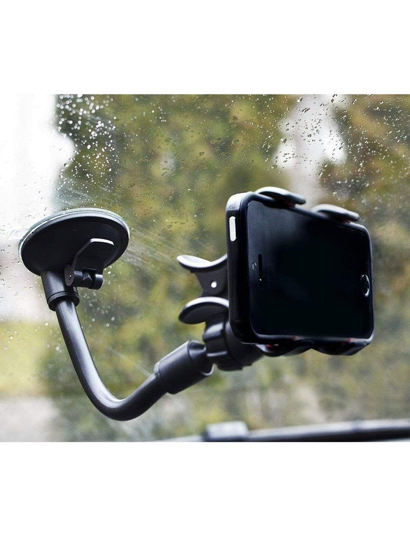 GO-DES Universal 360° In Car Windscreen Dashboard Holder Mount For GPS Mobile Phone UK - Image 2
