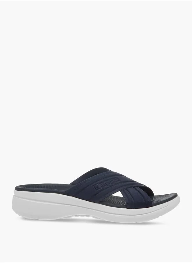 Kappa Women's Cross Strap Slip-On Sandals