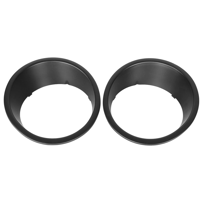 Hooke Road Matte Black Headlight Bezels Headlight Cover Trim for 2007-2015 Jeep Wrangler JK & Wrangler Unlimited - Image 1