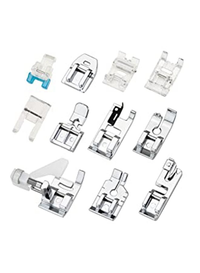 طقم دواسات قدم احترافية لماكينة الخياطة منزلية مكون من 11 قطعة - Image 2