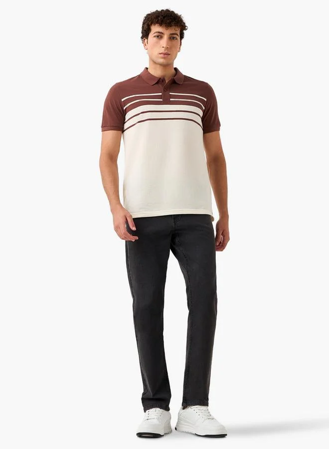 Splash FAV Striped Polo T-shirt