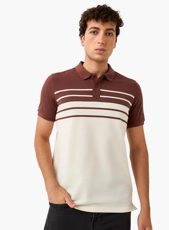 Splash FAV Striped Polo T-shirt