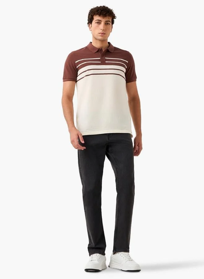 Splash FAV Striped Polo T-shirt