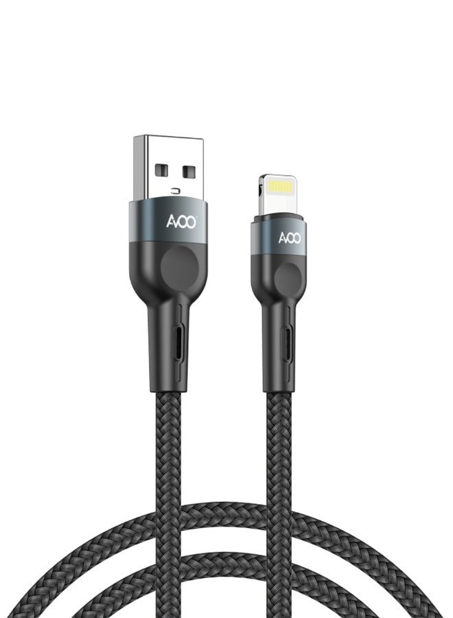 AVOO Fast USB iPhone charging cable with Lightning port (120 cm long) for perfect compatibility with all iPhones from iPhone 7 to iPhone 14 Pro Max - Image 2