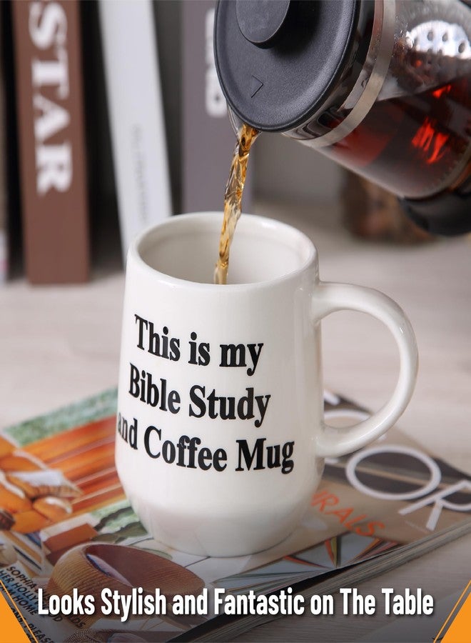 Mr. Pen- Christian Coffee Mugs for Women & Men, 15 oz, White with Bible Theme Design, Christian Mugs for Women, Coffee Cup Ceramic, Microwave Safe - Image 4