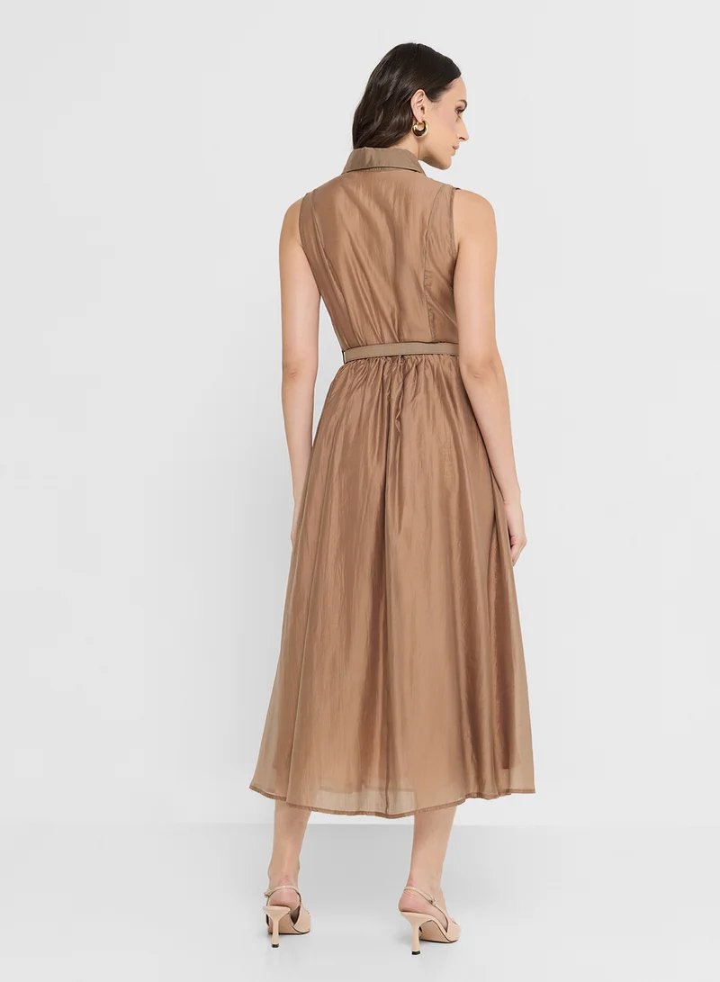 ايلا Embroidered A-line Dress