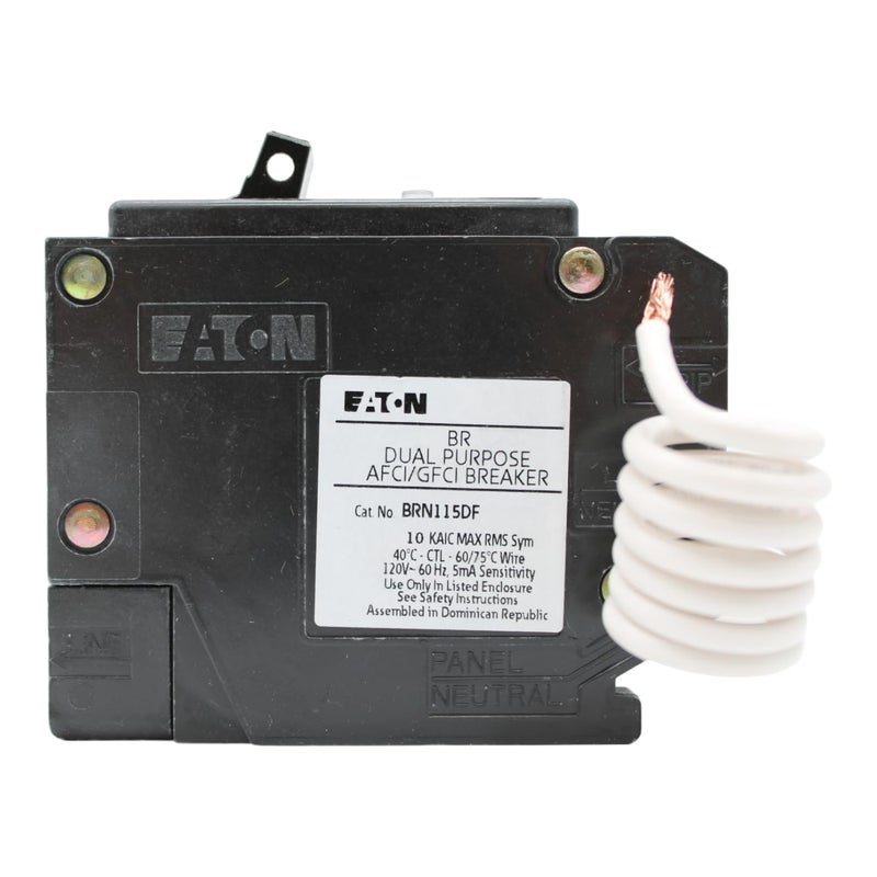 Eaton Type Br 15-Amp 1-Pole Dual Function Afci/Gfci Circuit Breaker - Image 3