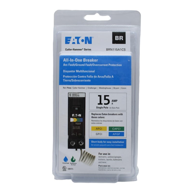 Eaton Type Br 15-Amp 1-Pole Dual Function Afci/Gfci Circuit Breaker - Image 4