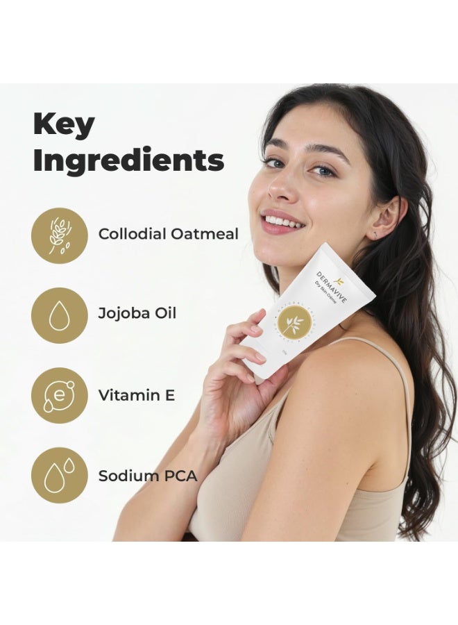 ديرما فايف مجموعة ديرمافيف (Dermavive) للعناية بالبشرة: كريم للبشرة الجافة (100 جم) وغسول مرطب (120 مل) - Image 2
