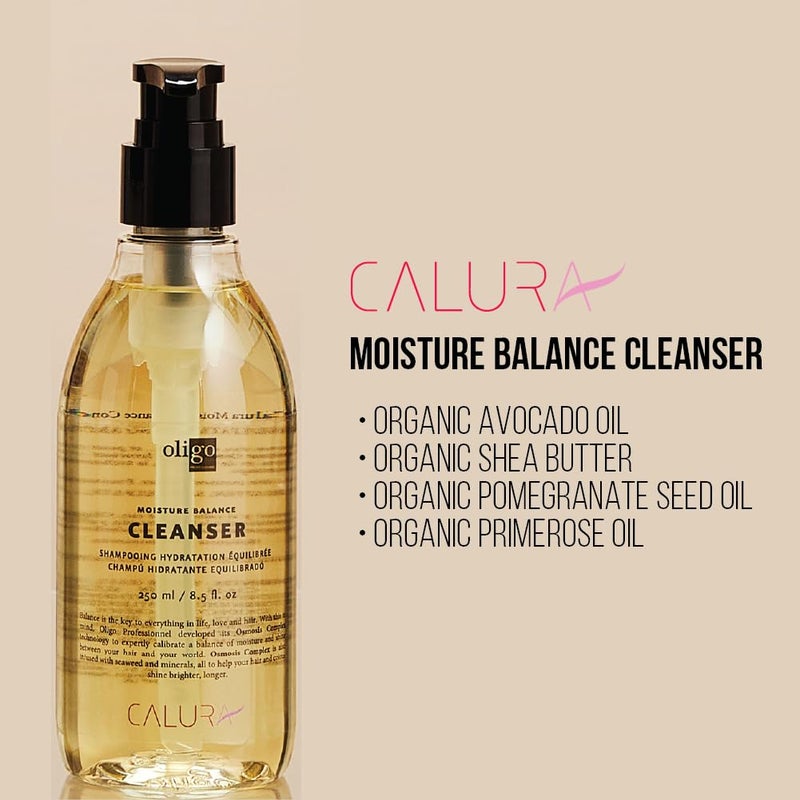Oligo Professionnel OLIGO PROFESSIONNEL - Calura Moisture Balance Cleanser - Men and Women - Paraben Free - For Oily Hair - Promotes Longevity of Color - Revitalizes Shine - Sulfate Free - Moisturizing Formula - 8.5oz - Image 3