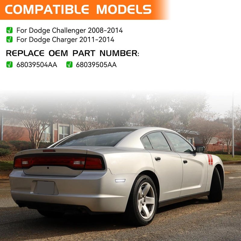 FetonAuto Smoked Lens White LED Side Marker Lights - Image 5