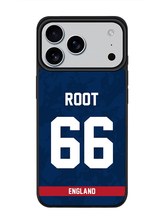Stylizedd iPhone 17 Pro Max Case, [Compatible with MagSafe] Slim Magnetic cover Phone Case iPhone 17 Pro Max -England Joe Root, Jersey No 66 - Image 1