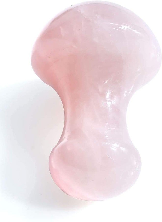 Getmecraft 2pcs Natural Rose Quartz/Green Aventurine Mushroom-Shape Gua Sha Guasha Scraping Massage Tool Sets Board for Spa Relaxing Meditation - Image 2