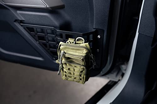 DV8 Offroad Front Door Pocket Molle Panels for 2021+ Ford Bronco 6th Gen | Driver & Passenger Side Pair | Increased Capacity of Door Pockets | Compatible with Molle Accessories - Image 2