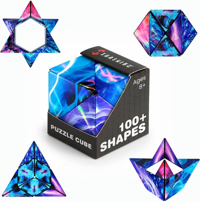 Shashibo DODECA Magnetic Puzzle Cube - Sensory Fidget Toy for All Ages with 100+ Possible Shapes - Image 1