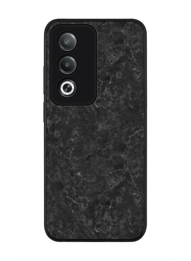 Stylizedd For Oppo A3 Pro / A80 Case,Slim fit Camera Protection, Shockproof Thin Phone cover - Marble Texture Black - Image 1