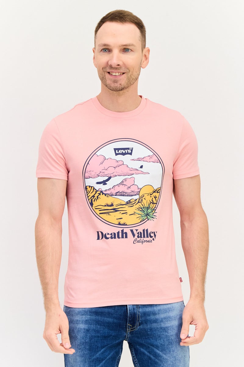 Levi's تي شيرت رجالي بأكمام قصيرة وياقة دائرية بطباعة جرافيك، متعدد الألوان - Image 1