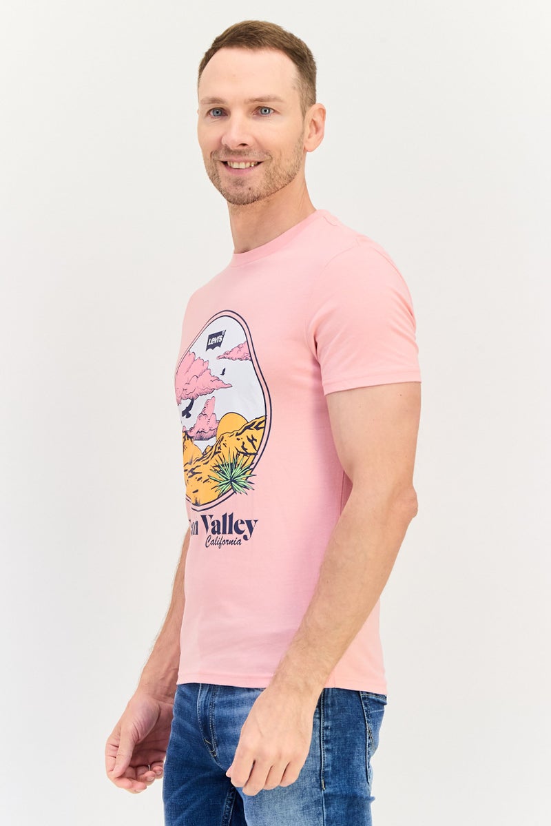 Levi's تي شيرت رجالي بأكمام قصيرة وياقة دائرية بطباعة جرافيك، متعدد الألوان - Image 2