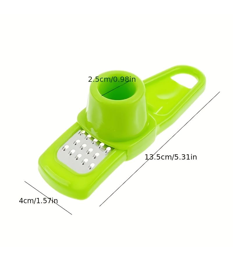 1pc Rose Red Garlic Press Multifunctional Ginger Garlic Grinder Kitchen Cooking Tool - Image 3
