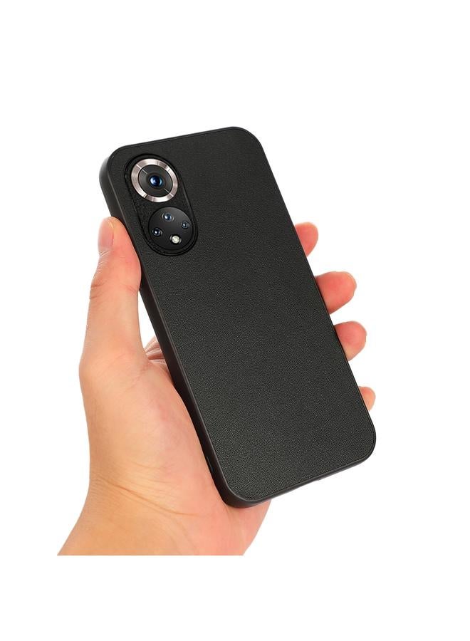 اس-توب جراب لهاتف Honor 50 مصنوع من جلد الأغنام المقاوم للصدمات بفتحات دقيقة - Image 3