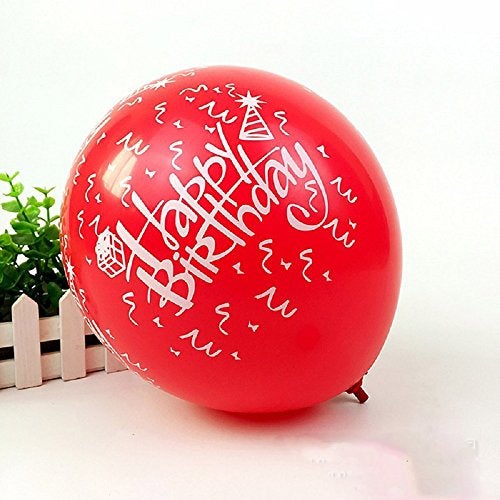 PeStary 100 Pcs 12" Latex HAPPY BIRTHDAY Balloons Printed Rainbow Candy Birthday Party Balloon Globos 10 Colors - Image 3