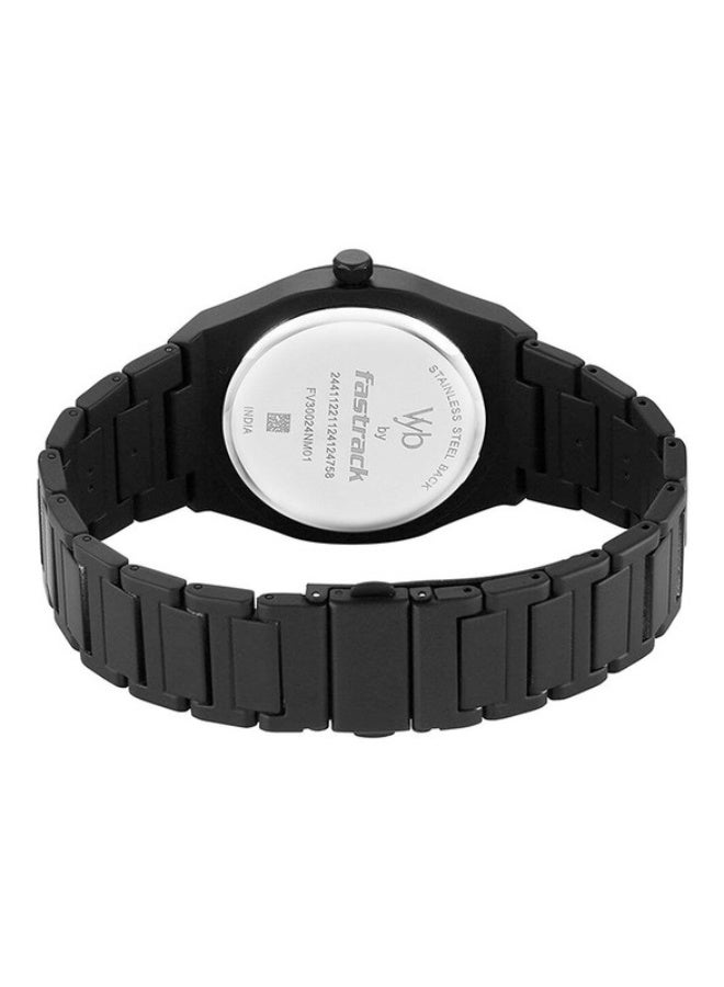 fastrack Vyb Quest By Fastrack Quartz Analog Green Gradient Dial Metal Strap Watch For Guys - Image 5