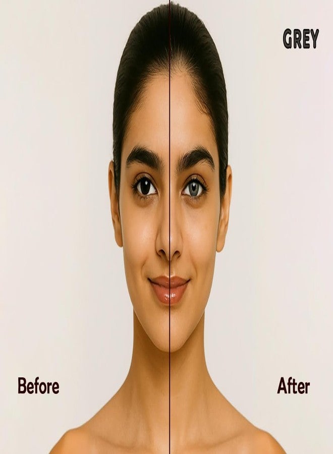 عدسات إيفالينز اليومية الملونة من سلسلة وينك | عدسات يومية بقوة 0 | لون رمادي وبني عسلي | علبة تحتوي على عدستين | تتضمن محلول متعدد الاستخدامات 100 مل | مريحة وأنيقة - Image 3