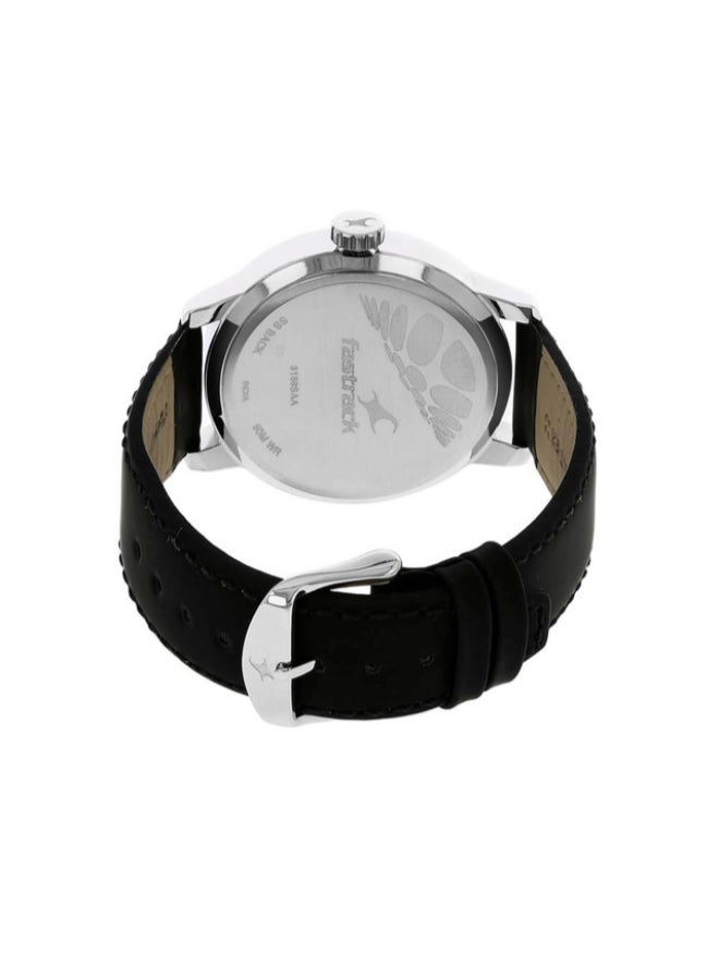 fastrack Men Leather Analog Watch 3159SL02 - Image 4