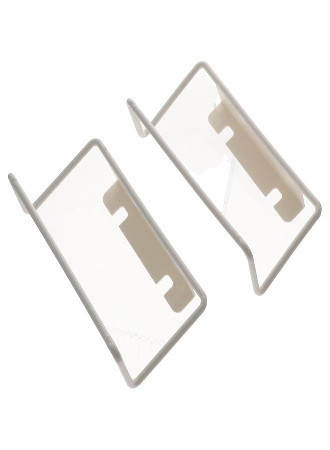 Pokinge 2Pcs Plastic Towel Rack,Space Saving Door Back Organizer Over The Door Cabinet Cupboard Hanger Multifunction Towel Bar Rack for Home Kitchen Bathroom - Image 1