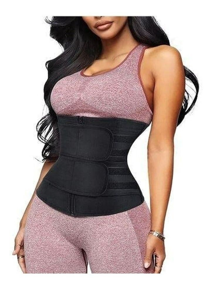 Adjustable Waist Trainer for Women,Slimming Belt with Tummy Sauna Bandage Wrap, Waist Trimmer Belt Belly Body Shaper Compression Wrap, Plus Size Corset Waist Trainer for Women and Men - Image 4
