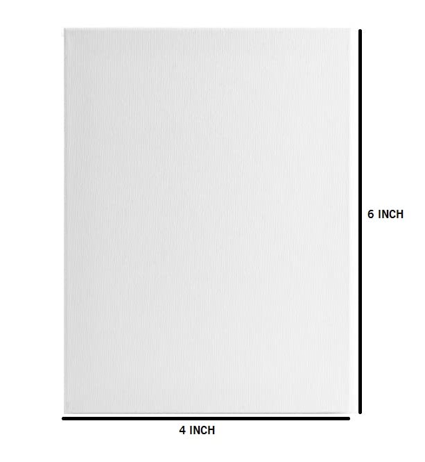 morel MOREL CANVASES for Painting Pack of 1 4 X 6 INCH Blank White Canvas Boards 100 Cotton Art Panels for Oil Acrylic Watercolor Paint - Image 2