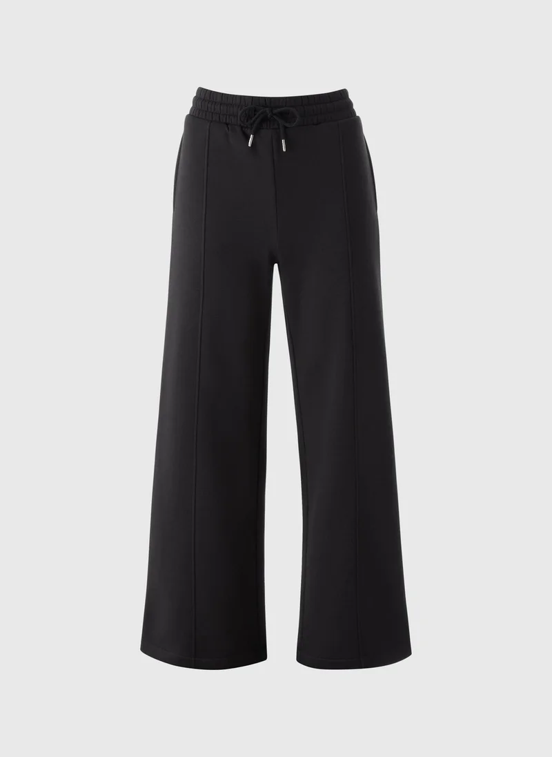 Matalan Black Wide Leg Jogging Bottoms