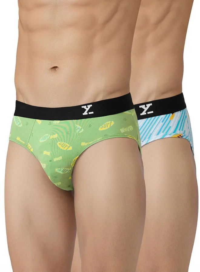 اكس واي اكس اكس حزمة من 2 - سراويل داخلية قطنية مطبوعة