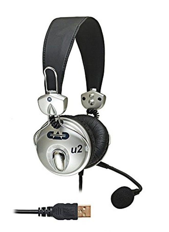 CAD AUDIO U2 USB Stereo Headphones with Cardioid Condenser Microphone 