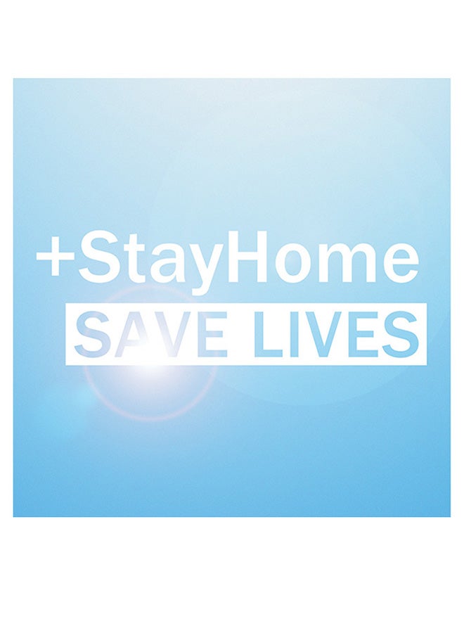 RYN Hope Themed Wall Art Blue/White 30x30cm - Image 2