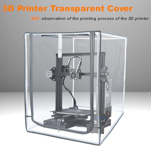 NUENSS-ROR 3D Printer Enclosure for Creality Ender Highly Transparent Waterproof Fireproof 3D Printer Protective Cover for Creality Ender 3 Ender 3 V2 Upgraded Ender 3 V3 Ender 3 V3 KE Ender 3 V3 SE - Image 2