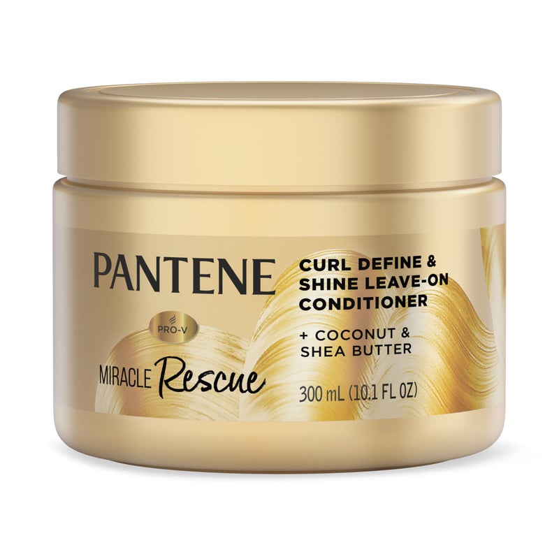 Pantene بلسم بانتين المعجزة لإنقاذ الشعر المجعد وتحديده وإضاءة، 10.1 أونصة سائلة - Image 1
