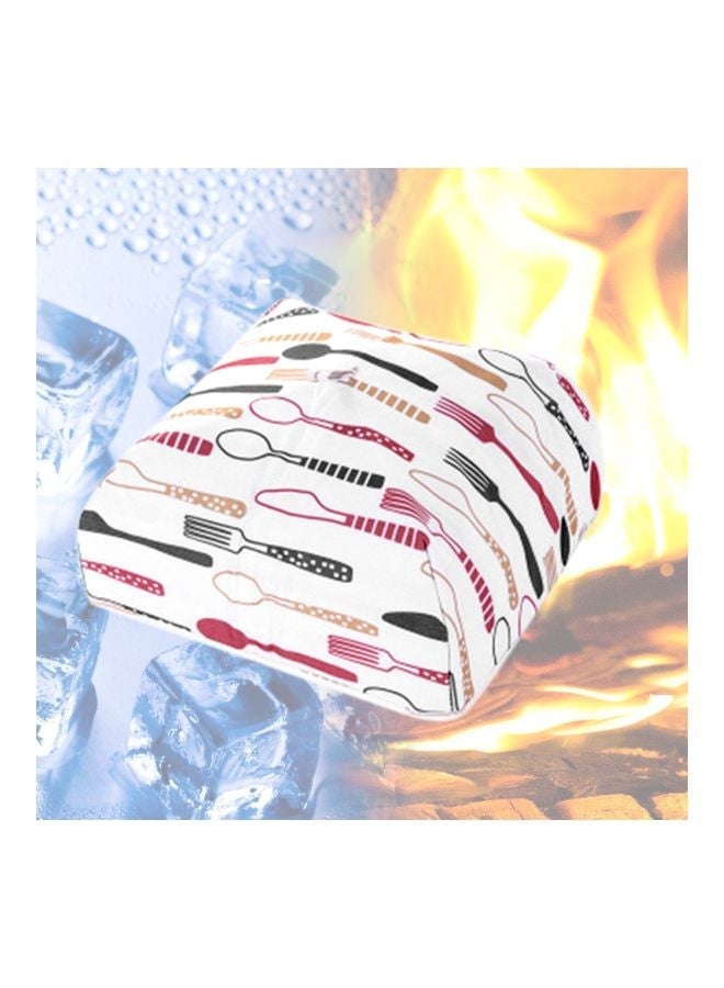 Insulating Folding Food Lid Cover White/Pink/Black 35x29x4centimeter - Image 2