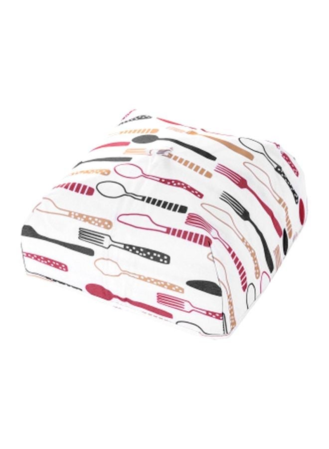 Insulating Folding Food Lid Cover White/Pink/Black 35x29x4centimeter - Image 1