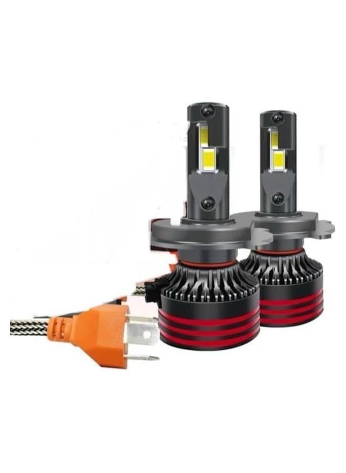 Conpex Pro M8 LED Headlight Bulbs, 9007 White Light, Pair with Cooling System Doubly Bright, 24-Month Life 12000W 50000LM DC 9V DC24V Brightness 150%  - Image 1